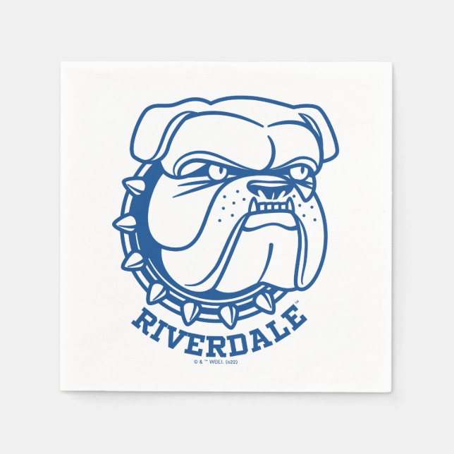Riverdale Bulldog Head Napkins (Front)