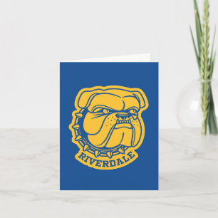 Riverdale Bulldog Head Note Card