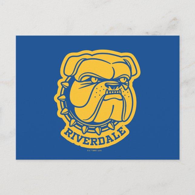 Riverdale Bulldog Head Postcard (Front)