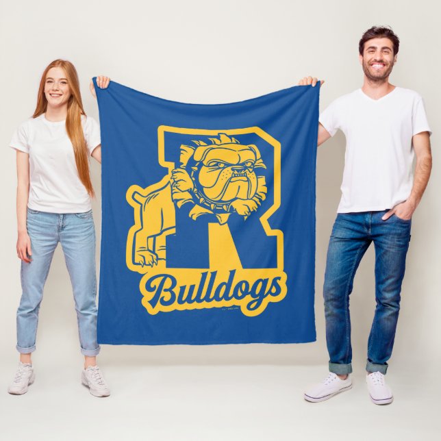 Riverdale Bulldogs Letterman Fleece Blanket (In Situ)