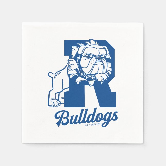 Riverdale Bulldogs Letterman Napkins (Front)