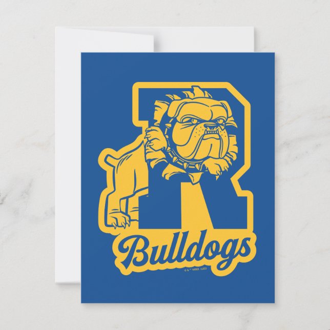 Riverdale Bulldogs Letterman Note Card (Front)