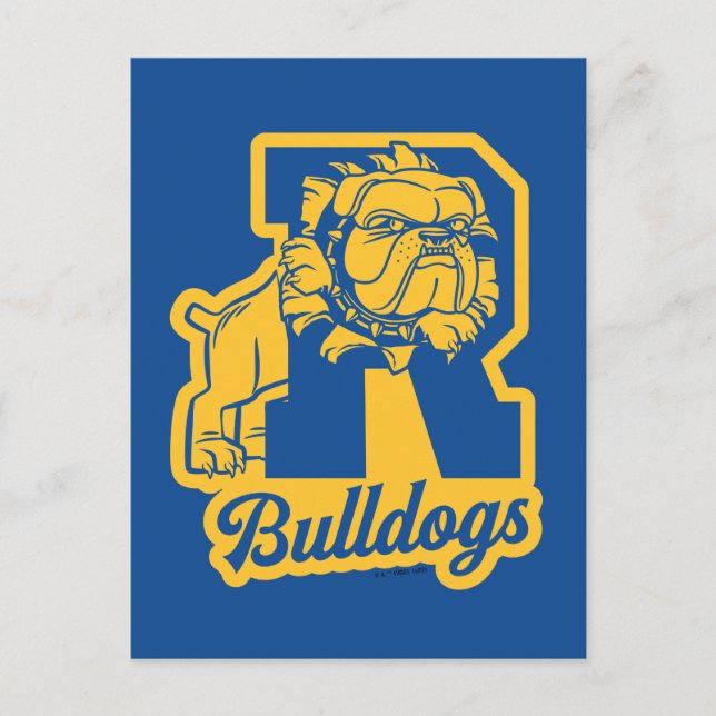 Riverdale Bulldogs Letterman Postcard (Front)