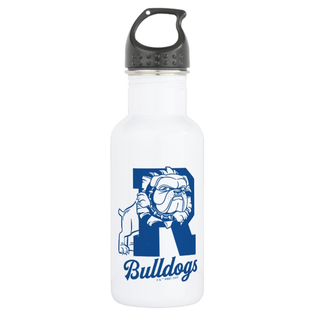 Riverdale Bulldogs Letterman Stainless Steel Water Bottle (Front)