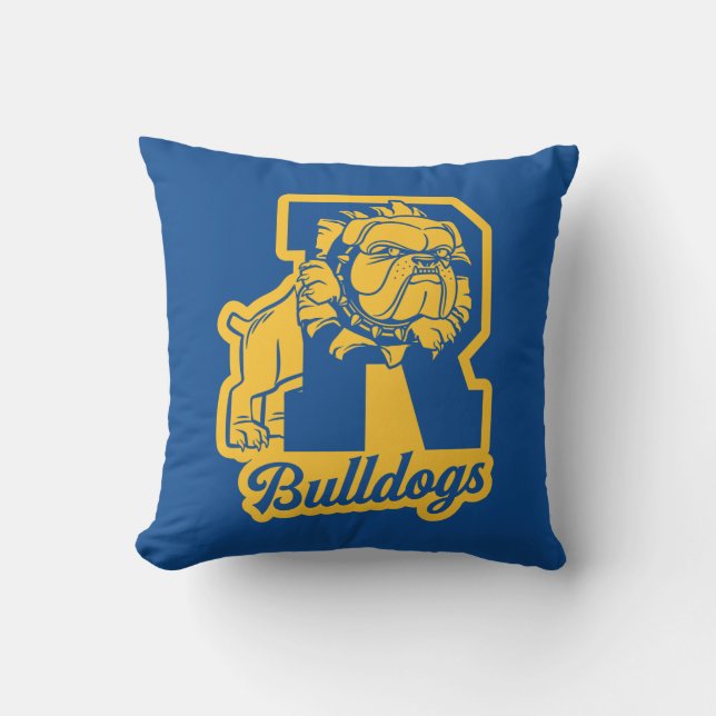 Riverdale Bulldogs Letterman Throw Pillow (Front)