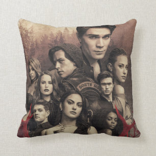 Riverdale Deer Skull Poster Throw Pillow