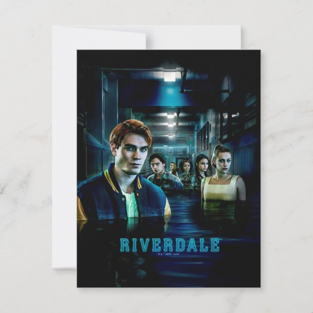 Riverdale Flooded Hallway Poster Note Card (Front)
