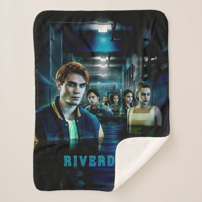 Riverdale Flooded Hallway Poster Sherpa Blanket (Front)