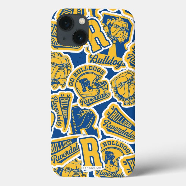 Riverdale Football and Cheer Pattern Case-Mate iPhone Case (Back)