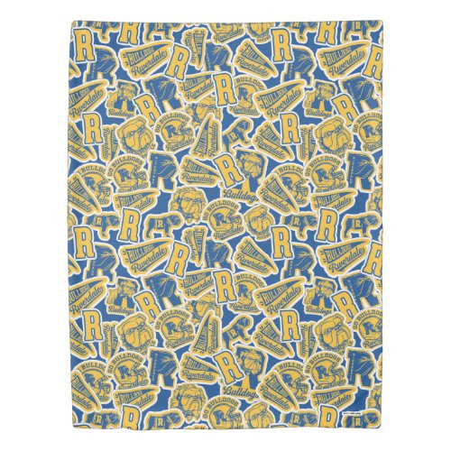 Riverdale Football and Cheer Pattern Duvet Cover