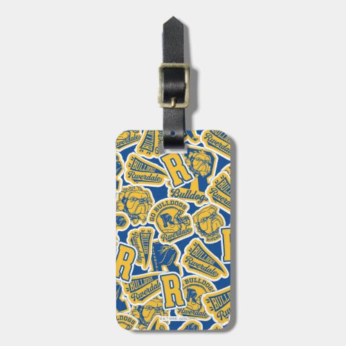 Riverdale Football and Cheer Pattern Luggage Tag