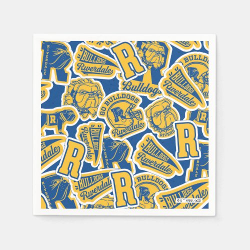 Riverdale Football and Cheer Pattern Napkins