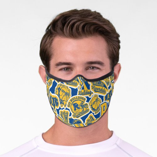 Riverdale Football and Cheer Pattern Premium Face Mask