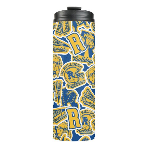 Riverdale Football and Cheer Pattern Thermal Tumbler