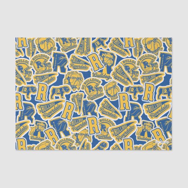 Riverdale Football and Cheer Pattern Tissue Paper (Front)