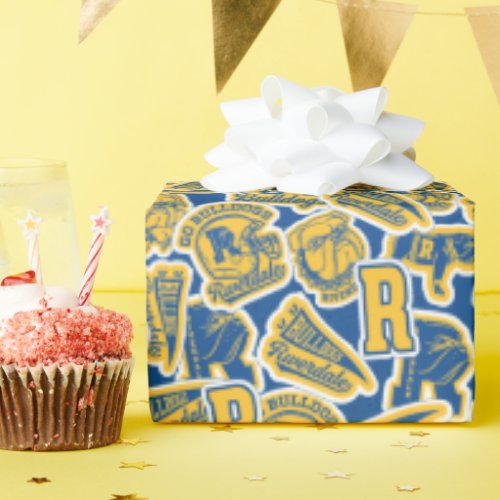 Riverdale Football and Cheer Pattern Wrapping Paper