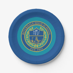 Riverdale High School Seal Paper Plates