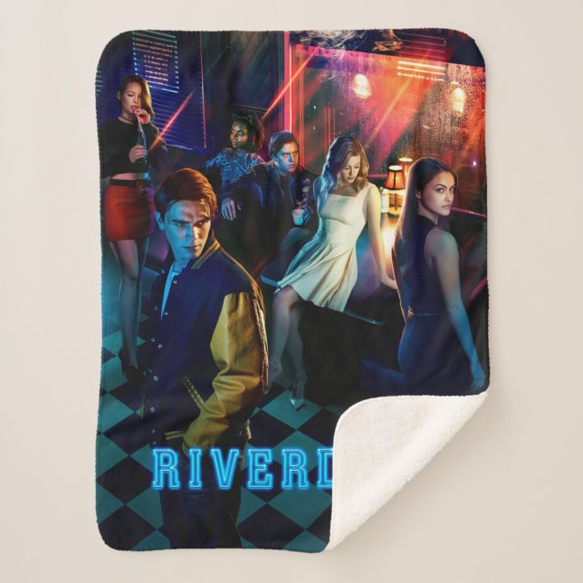 Riverdale Inside Pop's Diner Poster Sherpa Blanket (Front)