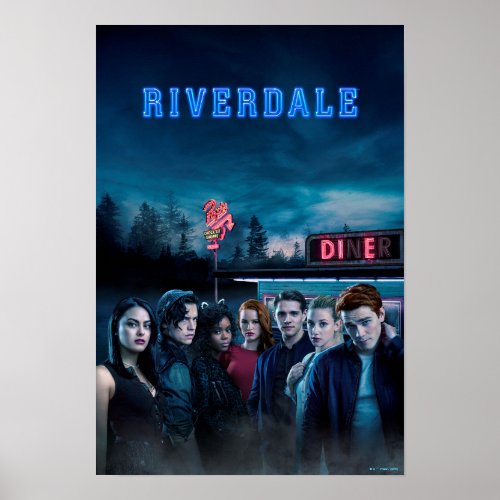 Riverdale Outside Pops Diner Poster