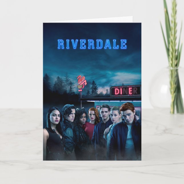 Riverdale Outside Pop's Diner Poster Card (Front)