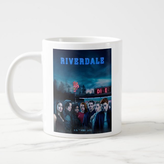Riverdale Outside Pop's Diner Poster Giant Coffee Mug (Left)