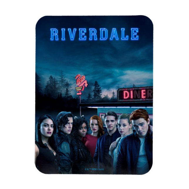 Riverdale Outside Pop's Diner Poster Magnet (Vertical)