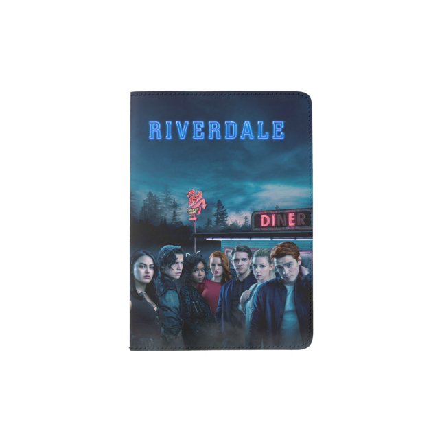 Riverdale Outside Pop's Diner Poster Passport Holder (Front)