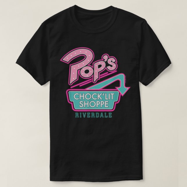Riverdale Pop's Neon Sign  T-Shirt (Design Front)
