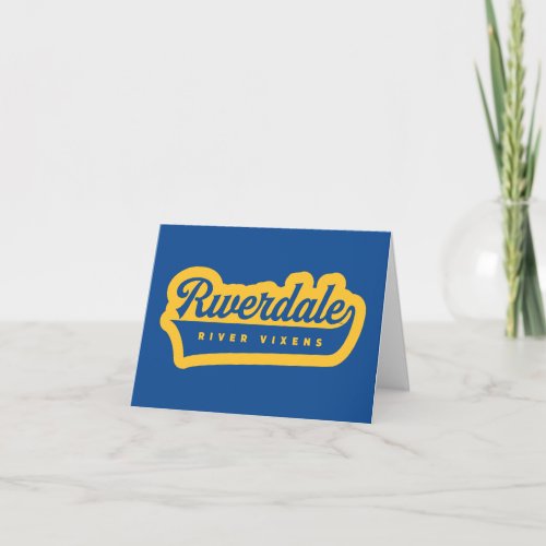 Riverdale River Vixens Logo Note Card