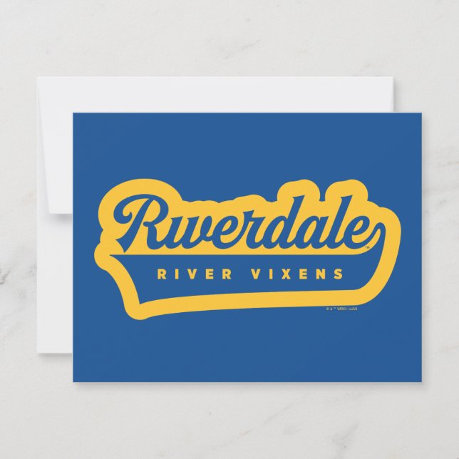 Riverdale River Vixens Logo Note Card (Front)