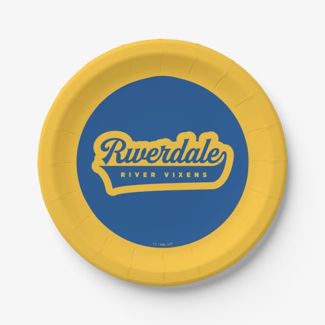 Riverdale River Vixens Logo Paper Plates (Front)