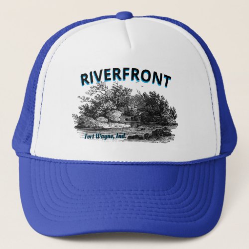 Riverfront Fort Wayne Indiana Trucker Hat