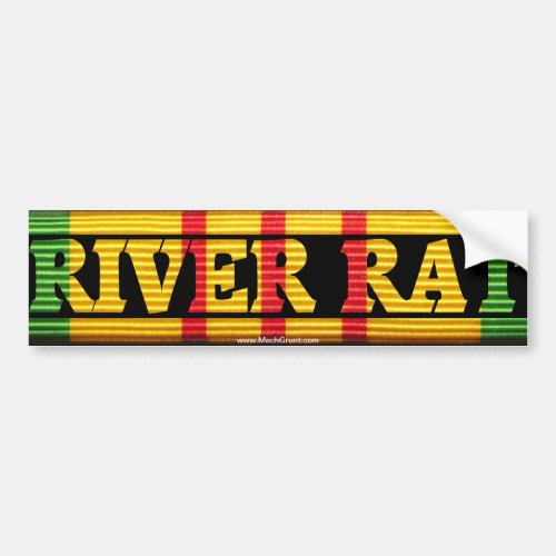 Riverine Inf River Rat VSM Bumper Sticker