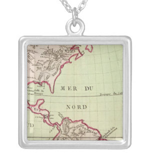 Rivers and Mountains of the Americas Silver Plated Necklace
