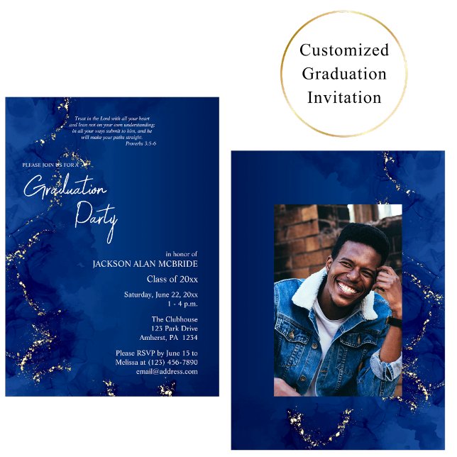 Rivers of Living Water 2026 Graduation Orthodox Invitation (Creator Uploaded)