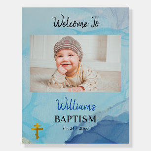 Rivers of Living Water Orthodox Christian Baptism Foam Board