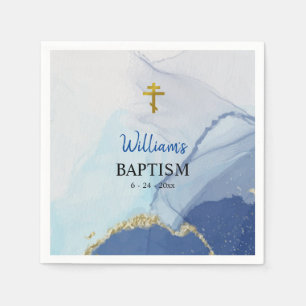 Rivers of Living Water Orthodox Christian Baptism Napkins