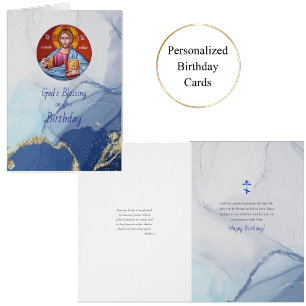 Rivers of Living Water Orthodox Christian Birthday Cards