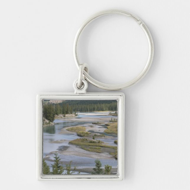 Rivers run through a lowland section of Jasper Keychain (Front)