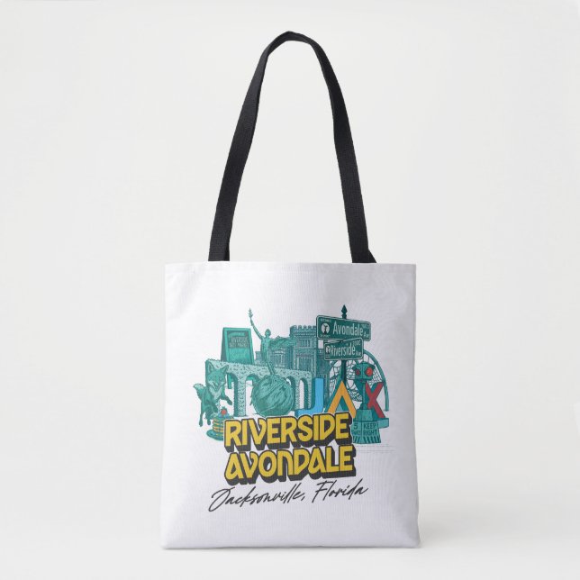 Riverside Avondale Neighborhood Tote Bag (Front)