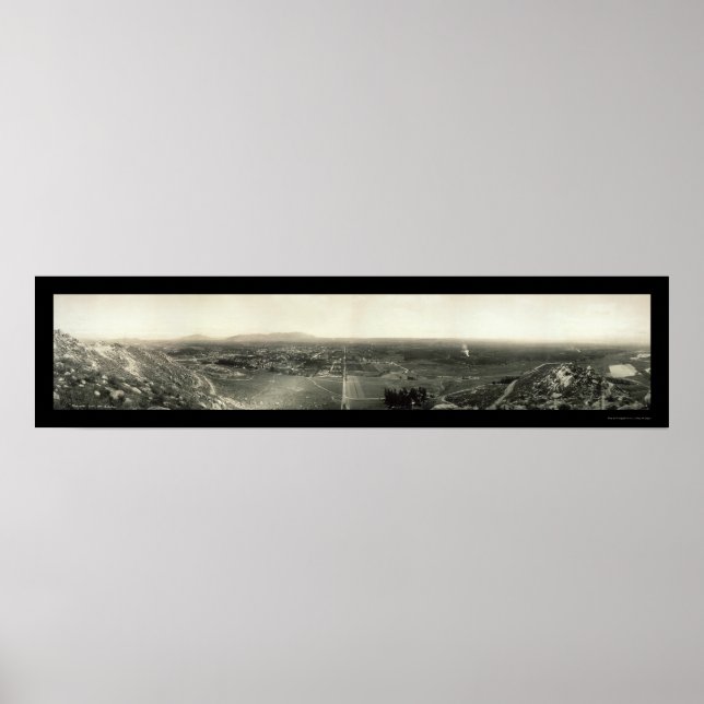 Riverside CA Panorama Photo 1907 Poster (Front)