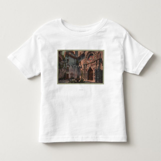 Riverside, CA - View of Mission Inn Courtyard Toddler T-shirt (Front)