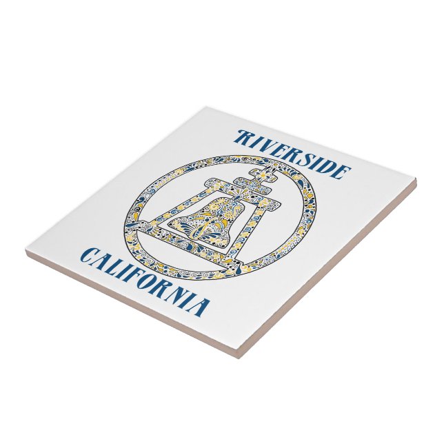Riverside, California - A Tribute Ceramic Tile (Side)