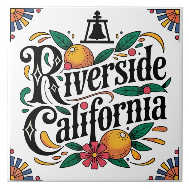 Riverside California  Ceramic Tile (Front)