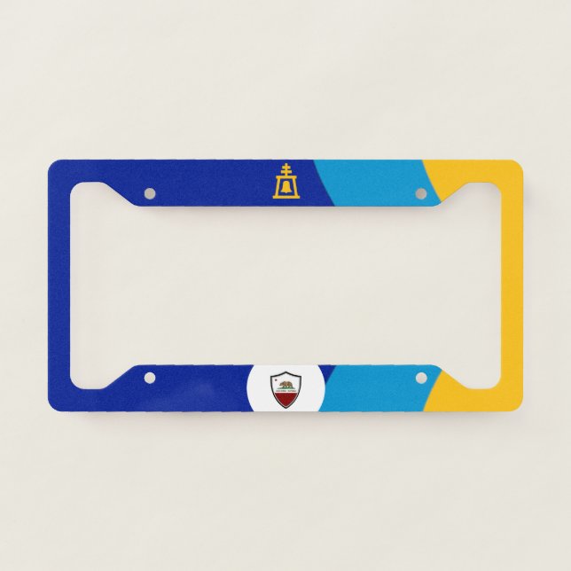 Riverside (California) city flag    License Plate Frame (Front)