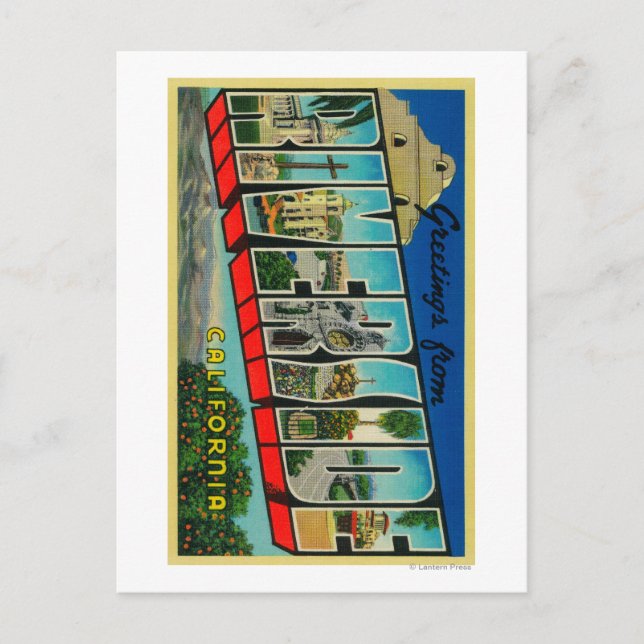 Riverside, California - Large Letter Scenes Postcard (Front)