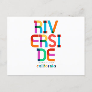 Riverside California Mid Century, Pop Art, Postcard