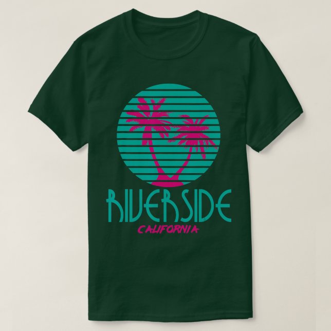 Riverside California  Retro Design CA Souvenirs  T-Shirt (Design Front)