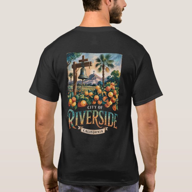 Riverside California  T-Shirt (Back)