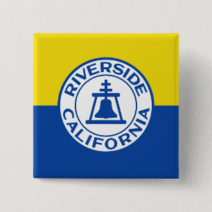 Riverside, California, United States flag Button